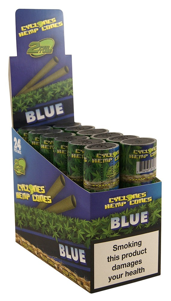 Cyclones Hemp Cones – Blue