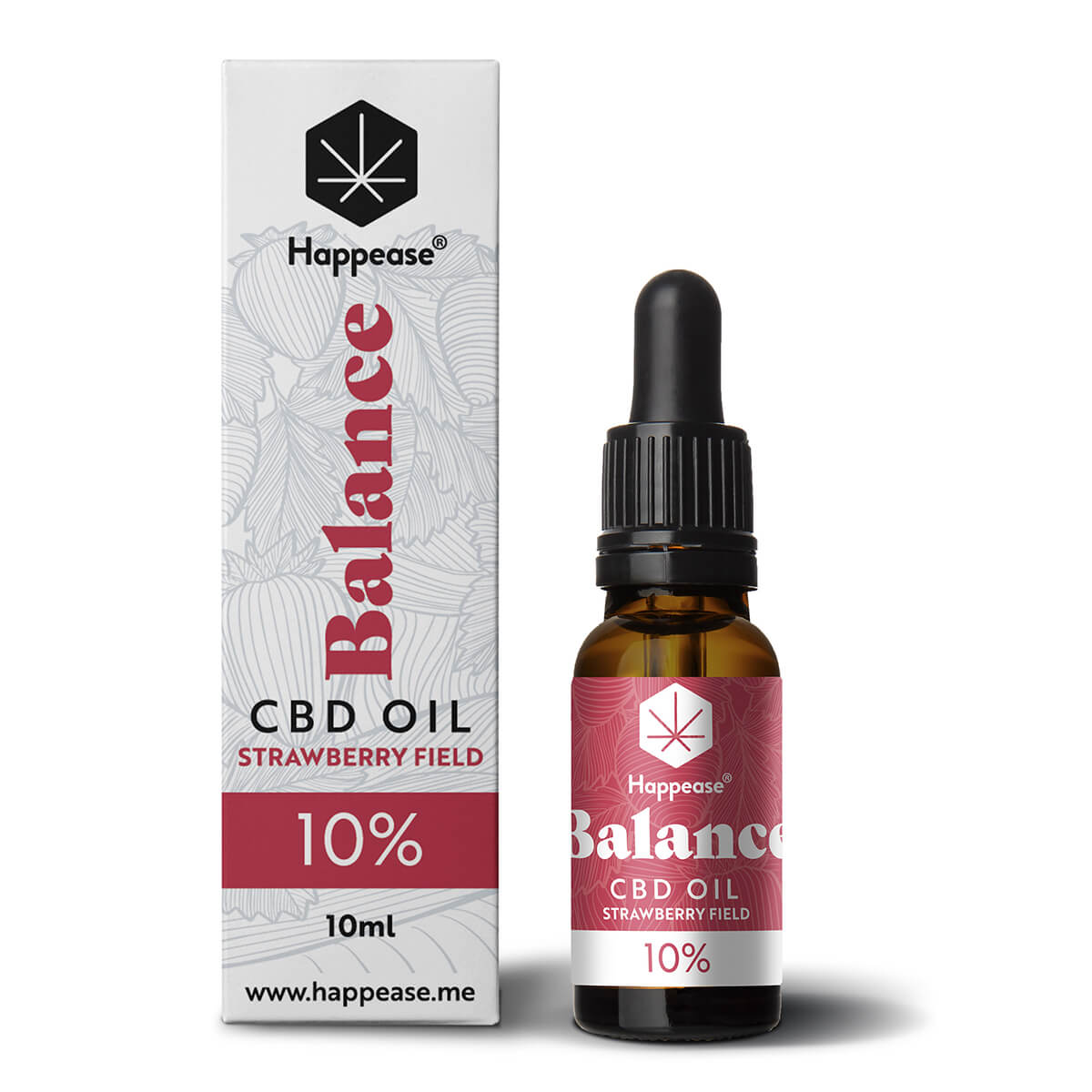 Happease – CBD Oil – Balance – Strawberry Field – 10ml