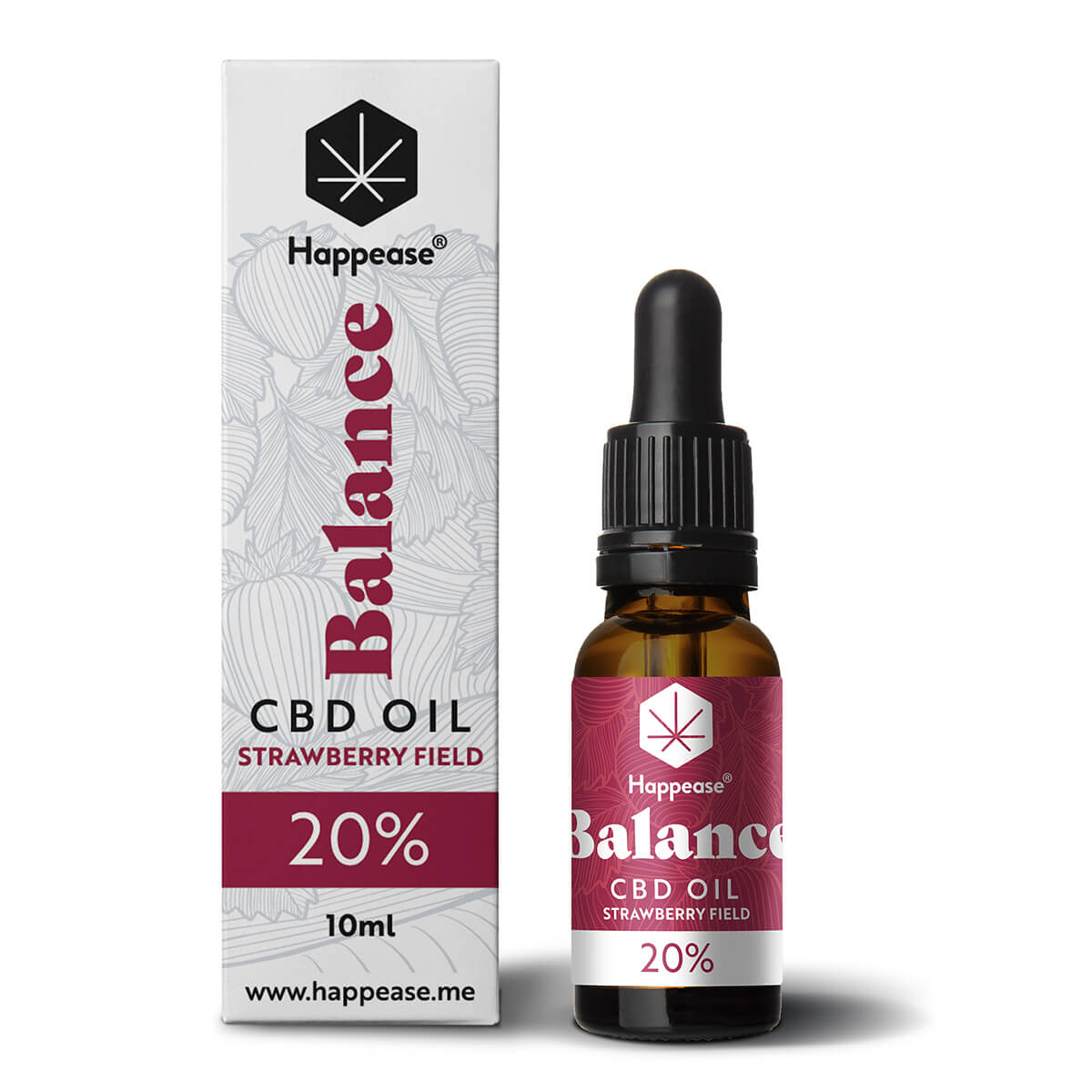 Happease – CBD Oil – Balance – Strawberry Field – 10ml