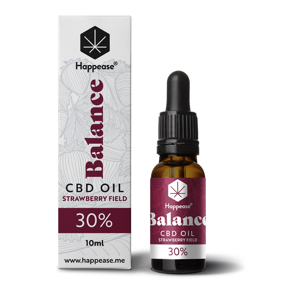 Happease – CBD Oil – Balance – Strawberry Field – 10ml
