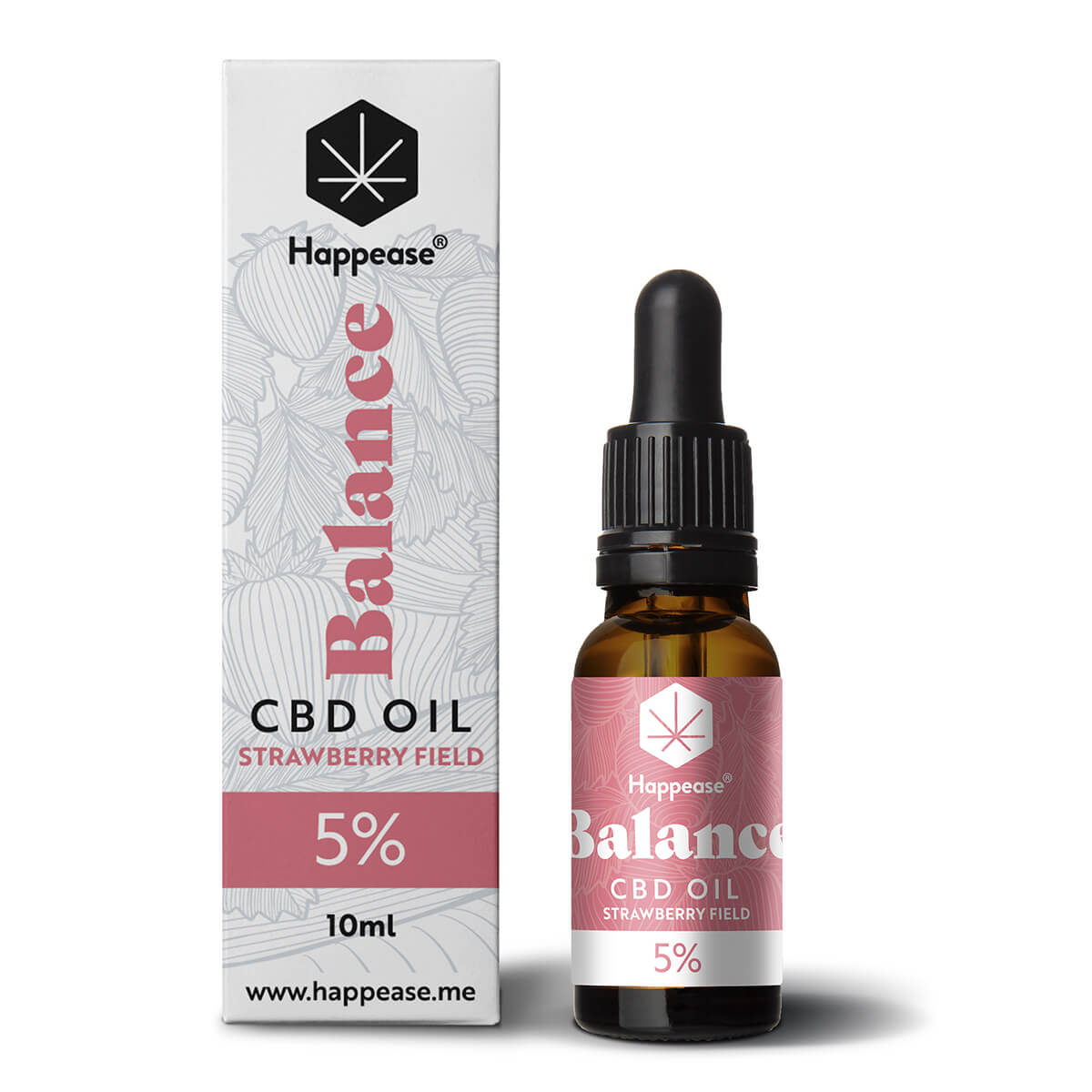Happease – CBD Oil – Balance – Strawberry Field – 10ml