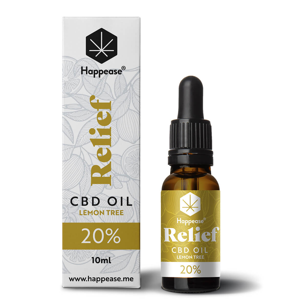 Happease – CBD Oil – Relief – Lemon Tree – 10ml