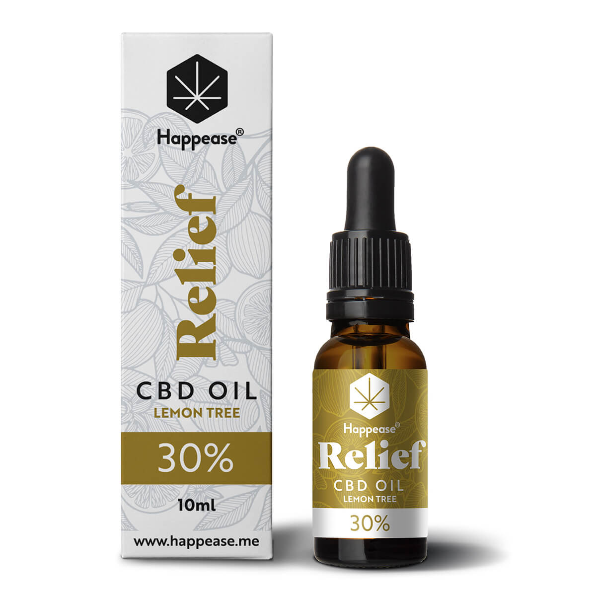 Happease – CBD Oil – Relief – Lemon Tree – 10ml