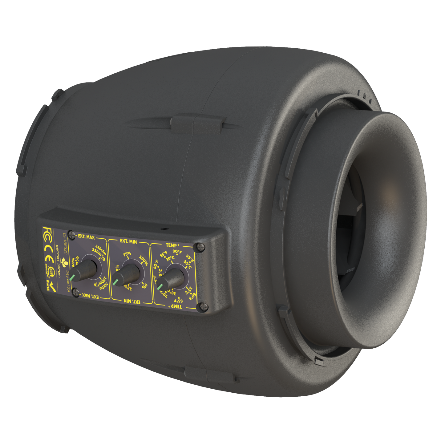 DF16 Extractor T° 150/250/350m3/h – 90/150/210cfm