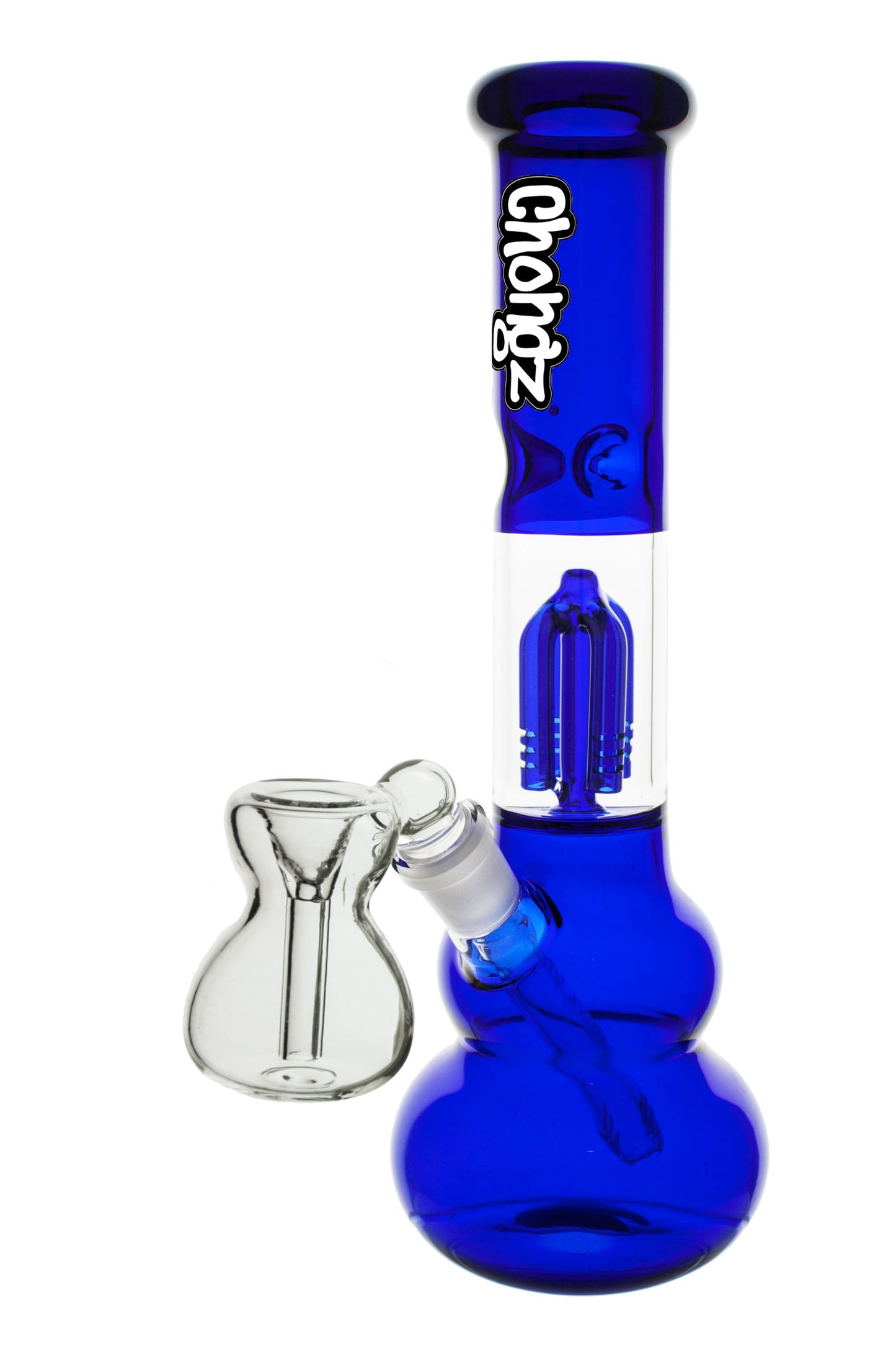 GLASS Chongz "Crawlpappy" 30cm 4mm Perc - Blue