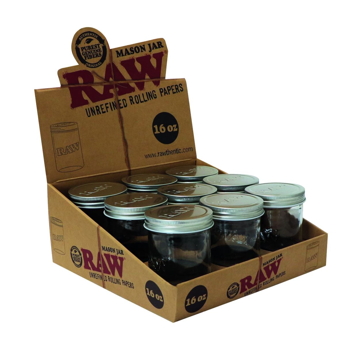 RAW Mason Jar 16oz=473ml
