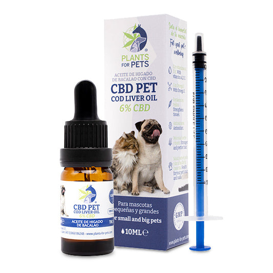 Plants for Pets CBD Pet Cod Liver Oil 6% 10ml