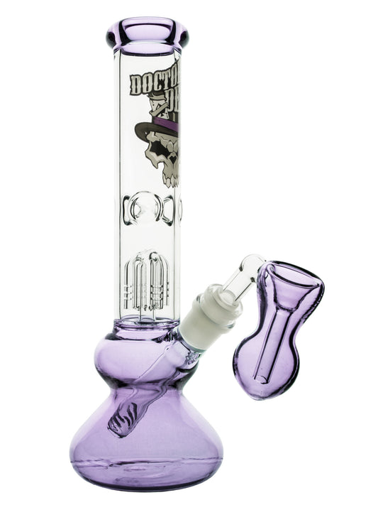 Glass Dr Death "Purple Rainmaker" 27cm Perc Accents