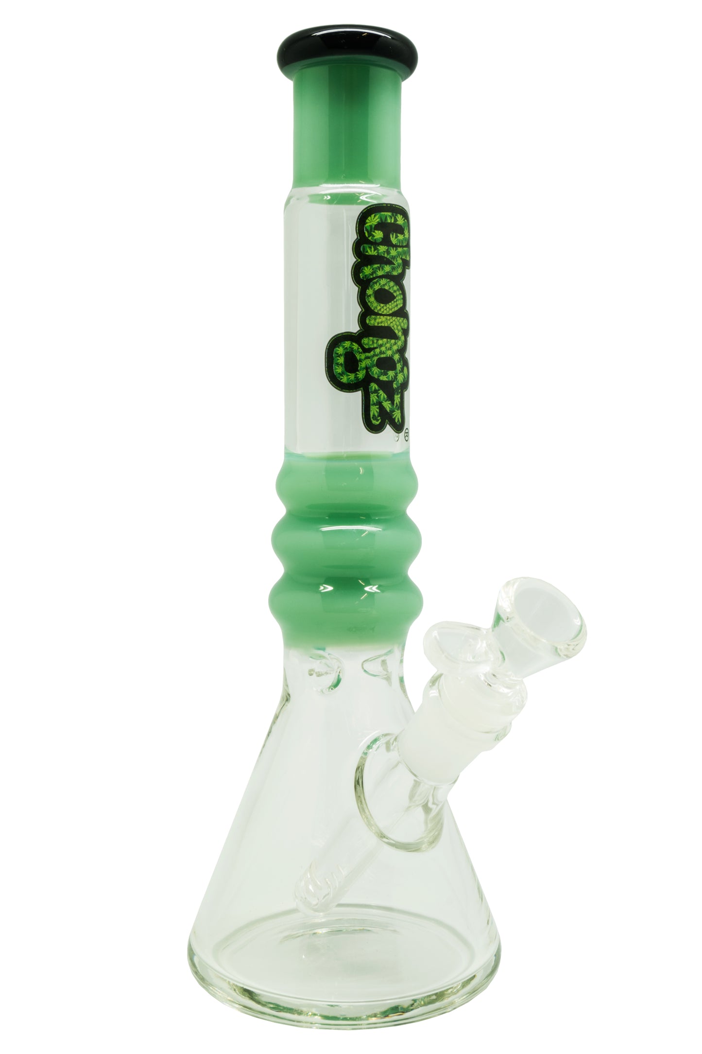 Chongz Glass 29cm "Greenpoint Gothic" Jade Green