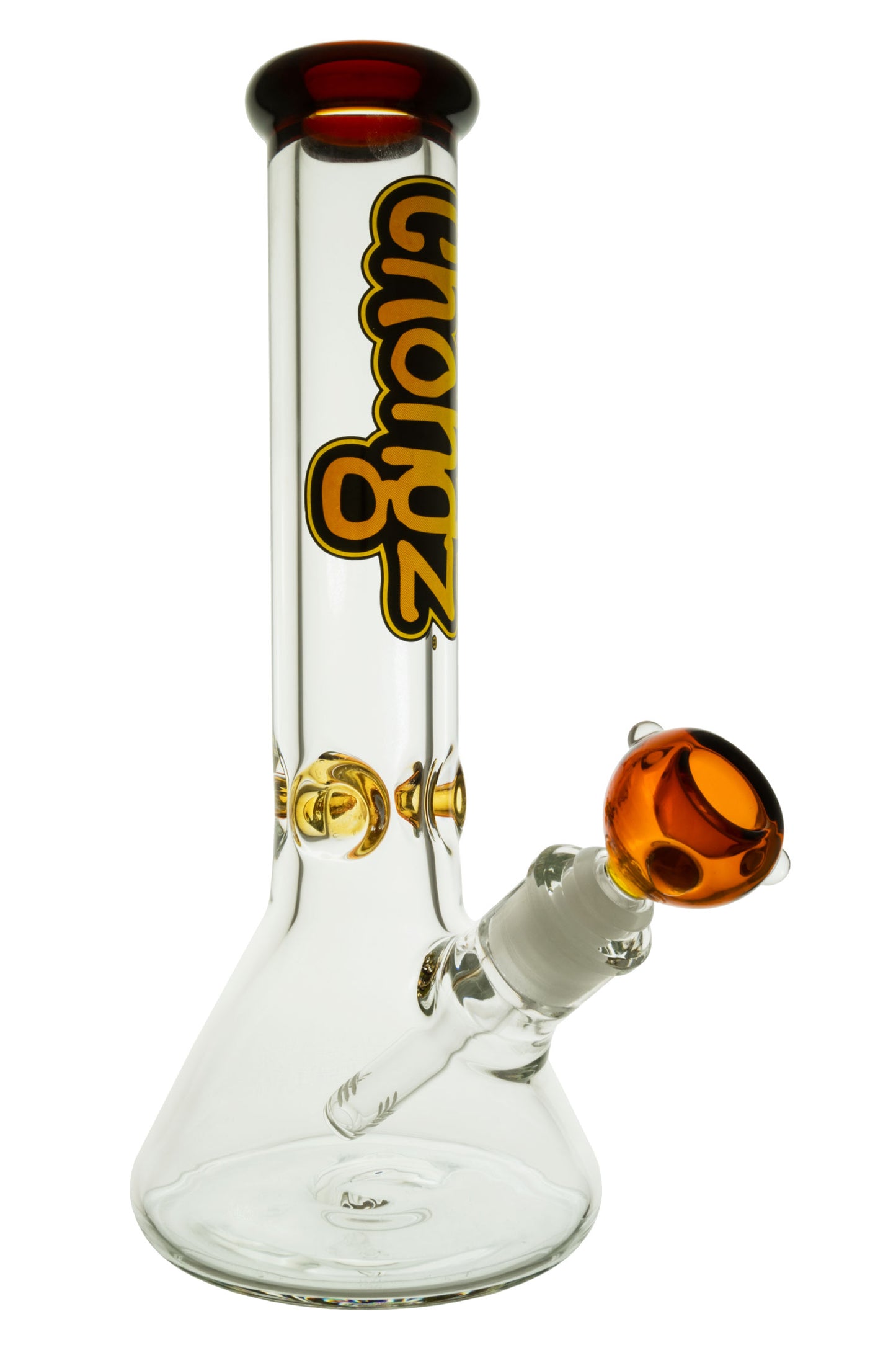 GLASS Chongz 30cm 'Widow Maker' Amber Ice 7mm