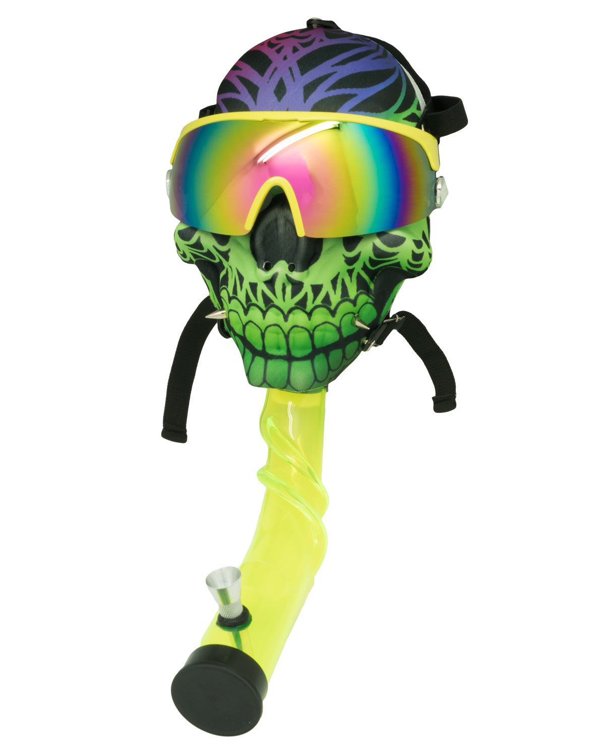 Green Skull with Shades Gas Mask