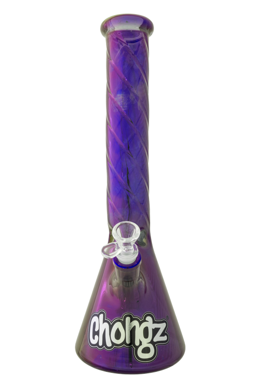 Chongz Glass 40cm "Nathans Choice" Chromed Waterpipe