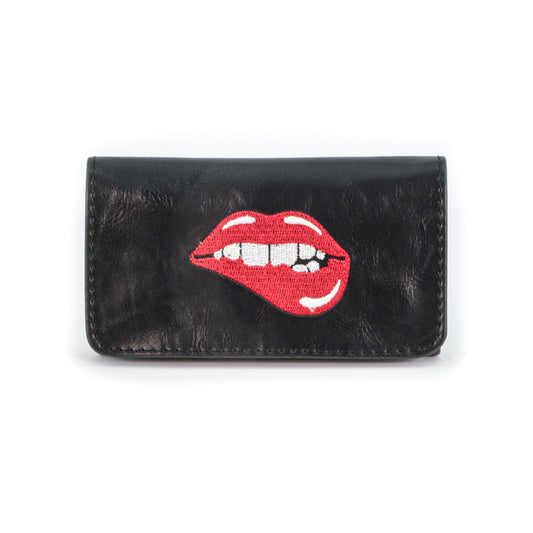 la siesta tobacco pouch Lasiesta with Slim Rolling Paper Slot Black Fashion LA SIESTA TOBACCO POUCH -