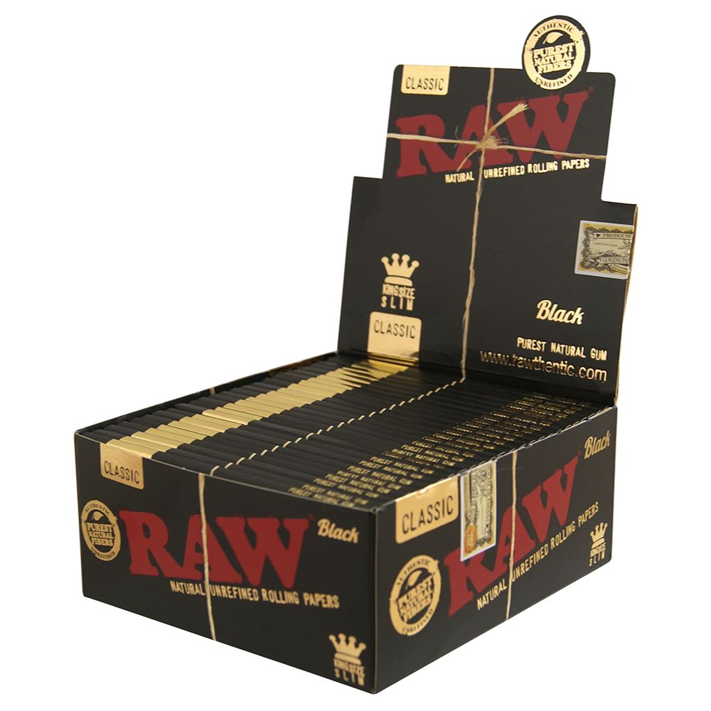 Raw Black King Size Slim Rolling Papers